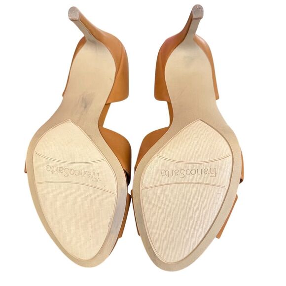 Franco Sarto Hanita pump Women's Brown leather D'Orsay Stiletto Heels Size 7.5 - Picture 9 of 11